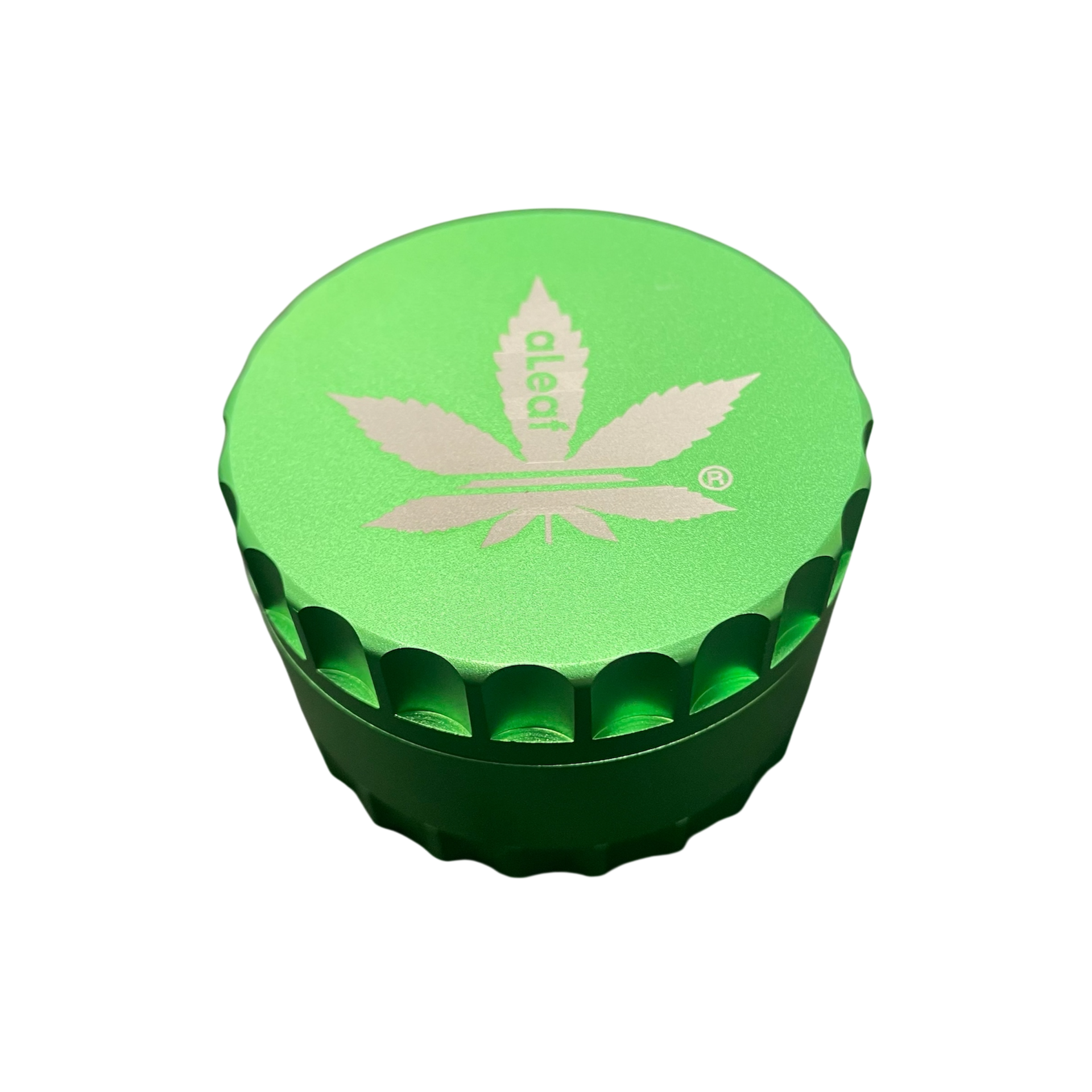 AL ALEAF 63mm Ridged 4pc Grinder / Green